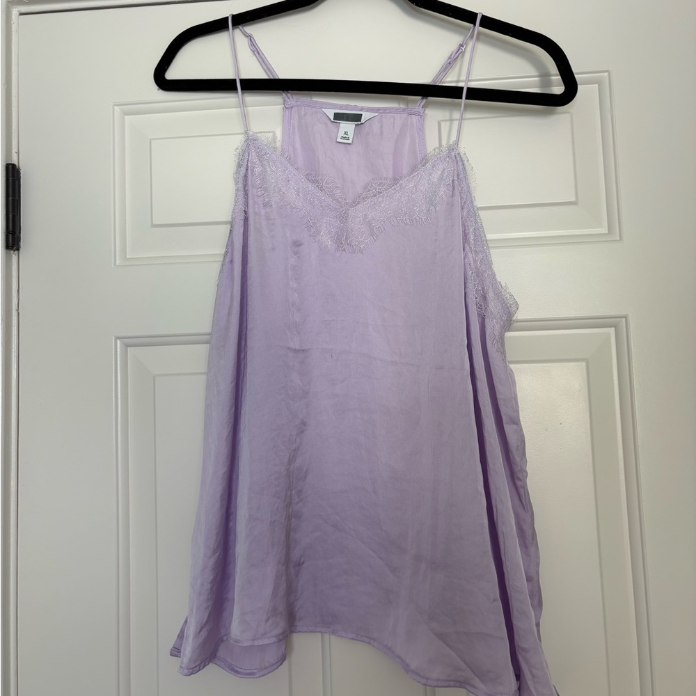 Nine West Purple Lace Tank Top